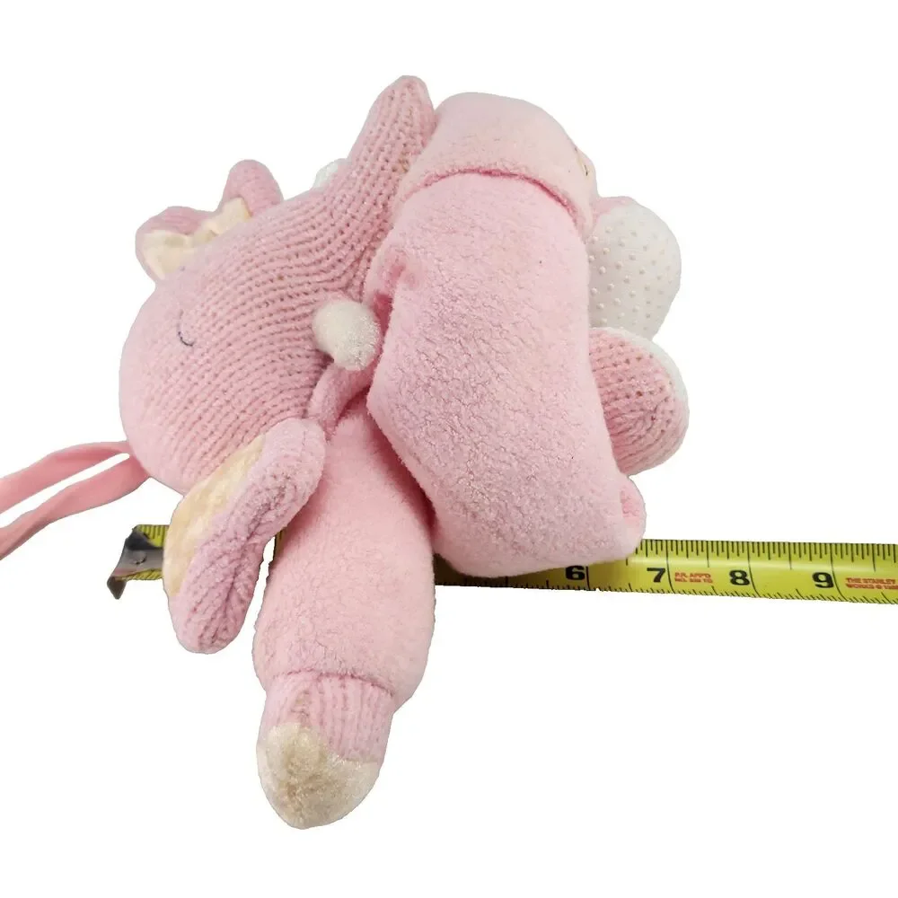 Vtg Carters Emu Namae Musical Crib Pull Elephant Plush 7